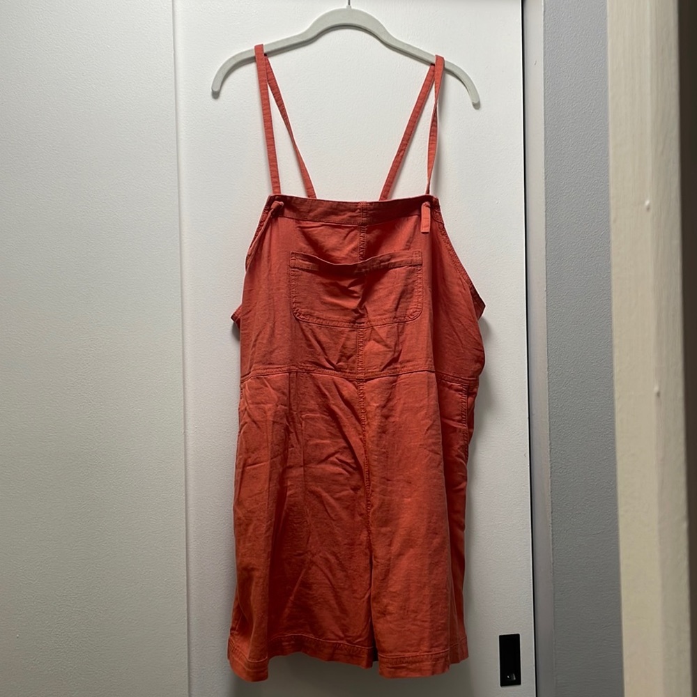 Linen Blend Utility Romper